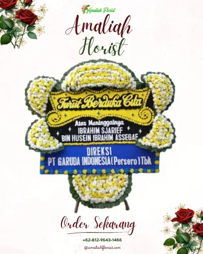 Papan Bunga Duka di Senduro