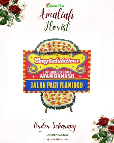 Bunga Papan Congratulation di Senduro